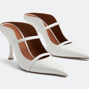 Malone Souliers Mamie 90 Mules white sz: 8